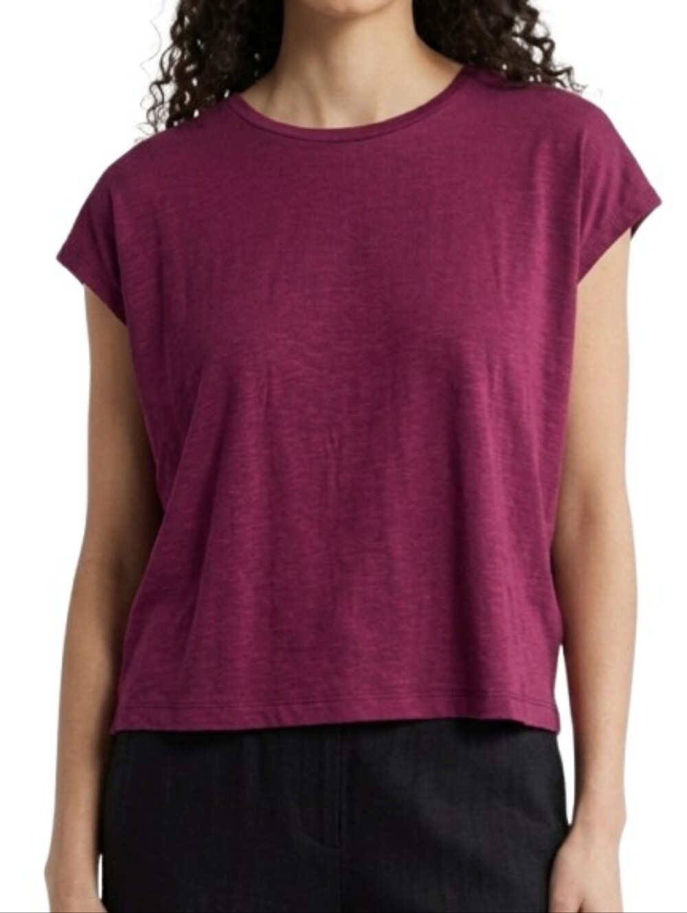 EILEEN FISHER Tencel Lyocell Boxy T-Shirt